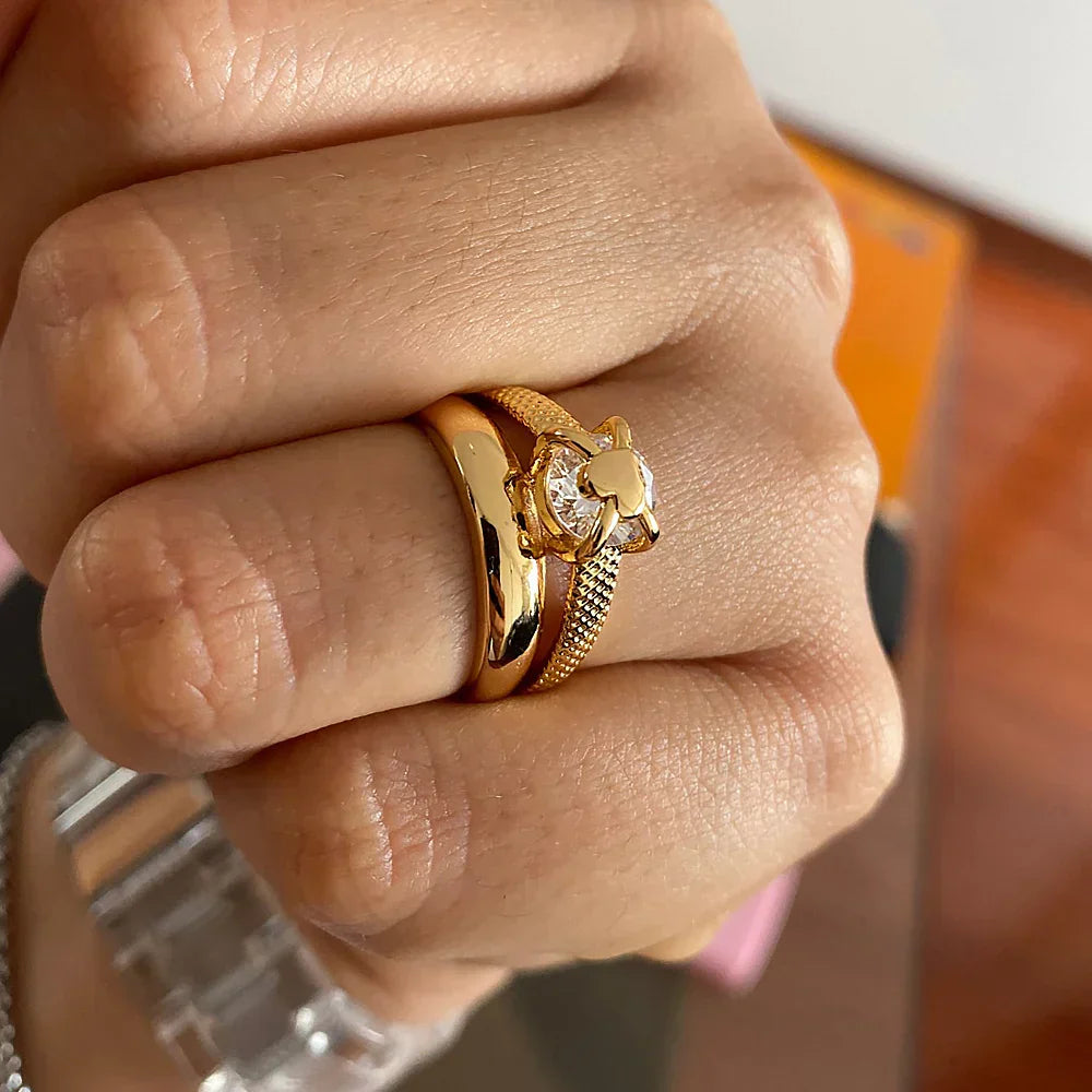 Stainless Steel Luxury Ring