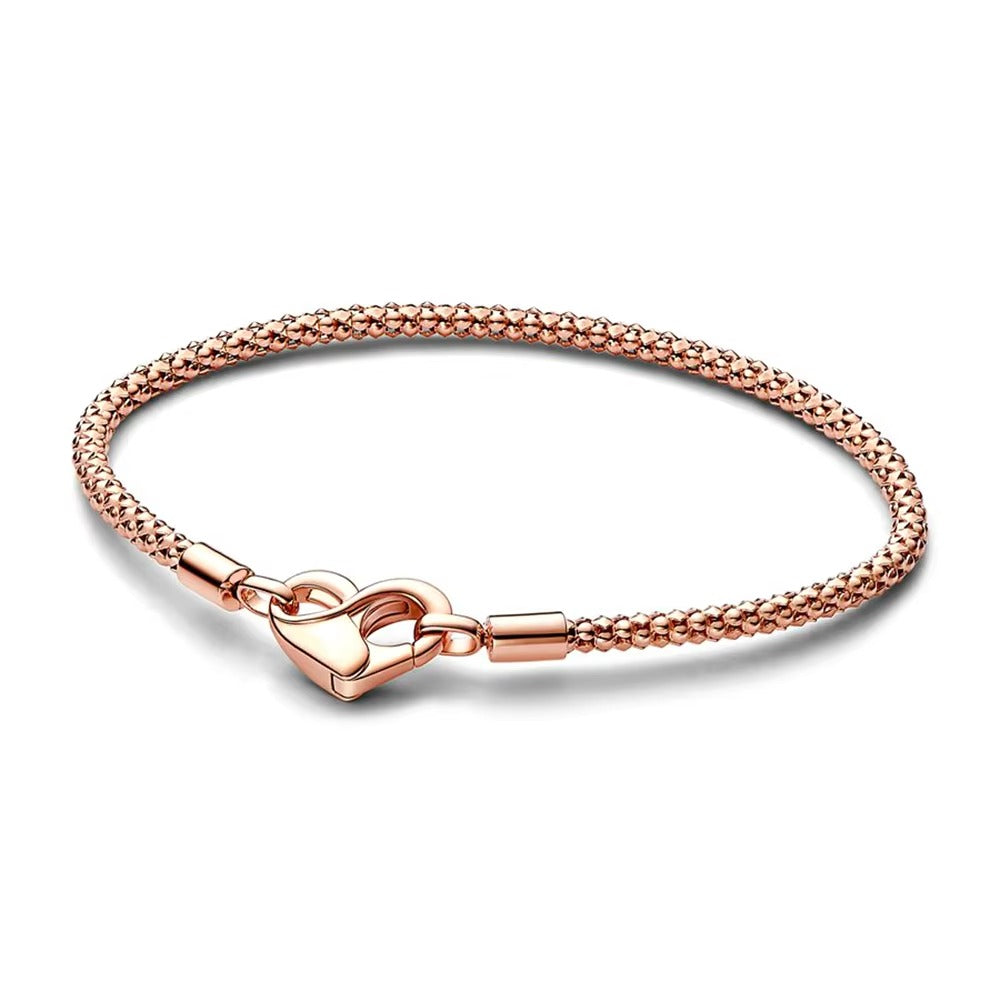 Rosalie Heart Clasp Mesh Bracelet