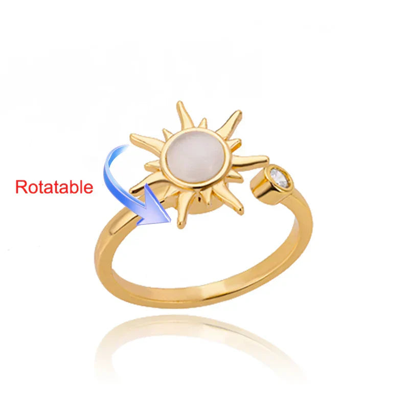 Four Leaf Cover Rotating Ring