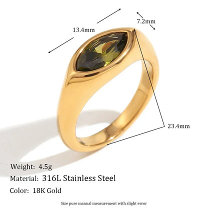 Belle Horse Eye Seal Rings
