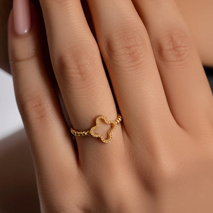 Four-Leaf Clover Ring
