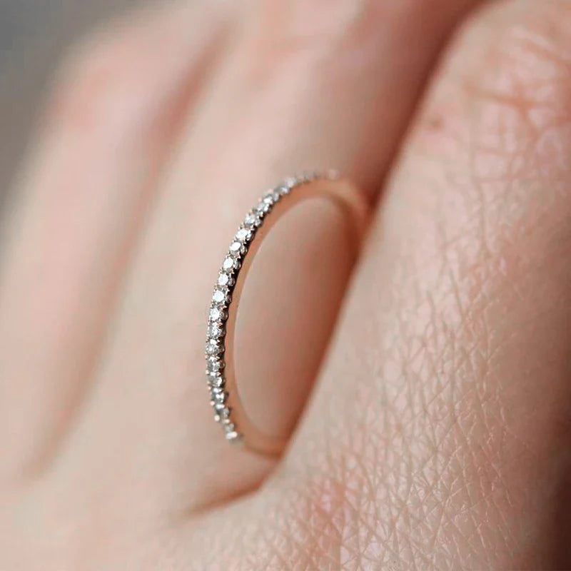 Micro Pave Zircon Ring
