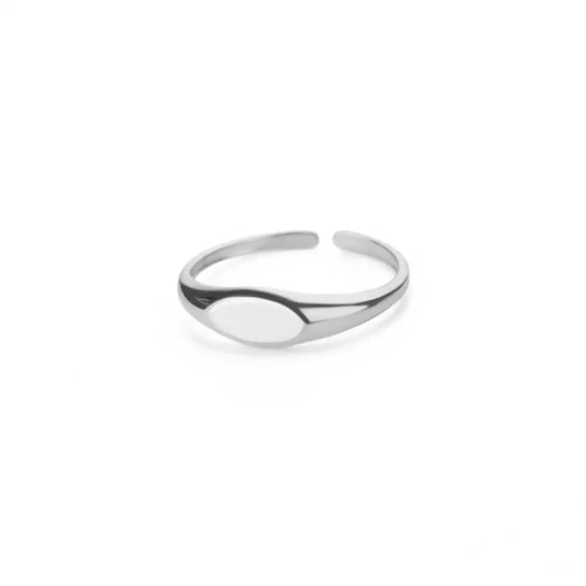 Oval Stainless Steel Ring
