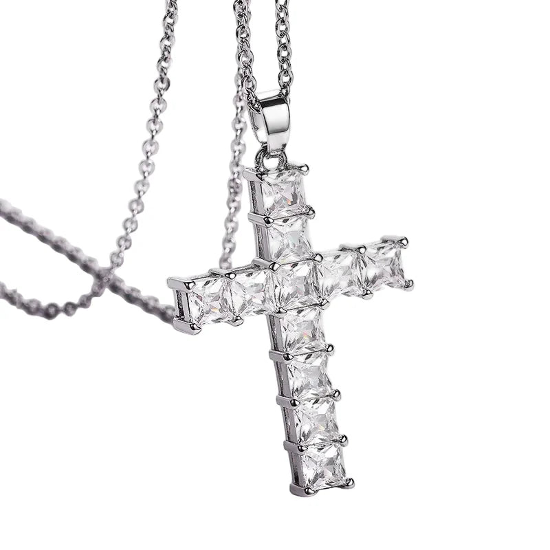Sparkle Cross Pendant Necklace