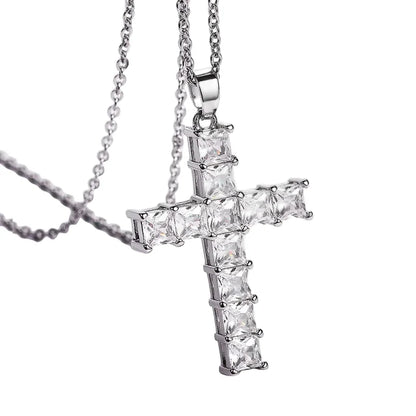 Sparkle Cross Pendant Necklace