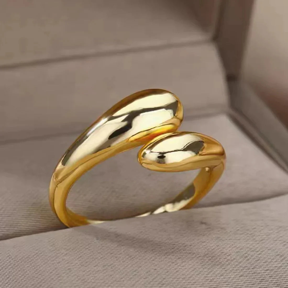 Water Drop Open Ring