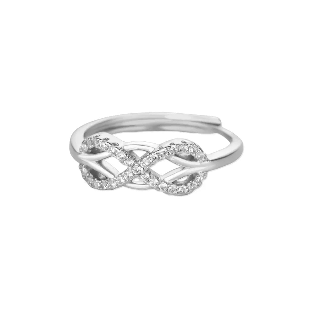Zircon Infinite Symbols Rings