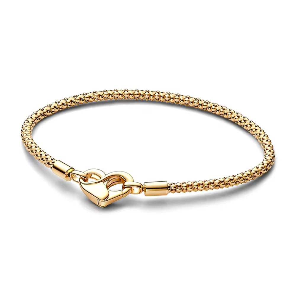 Rosalie Heart Clasp Mesh Bracelet